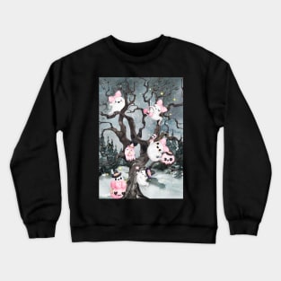 Ghostly Whispers in the Dark Forest Crewneck Sweatshirt